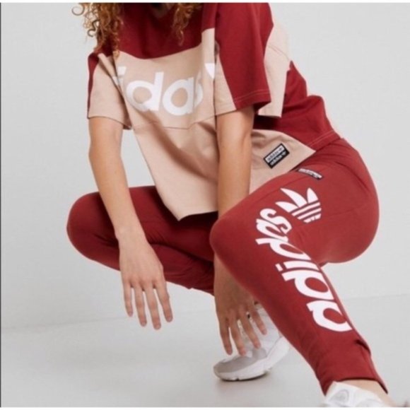 2 pc adidas t-shirt legging matching outfit set - Picture 2 of 7